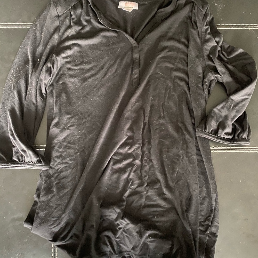 Black maternity top